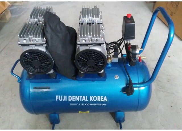 Безшумен безмаслен стоматологичен компресор FUJI TS-1100 50L 1100W Безшумен безмаслен стоматологичен компресор FUJI TS-1100 50L 1100W